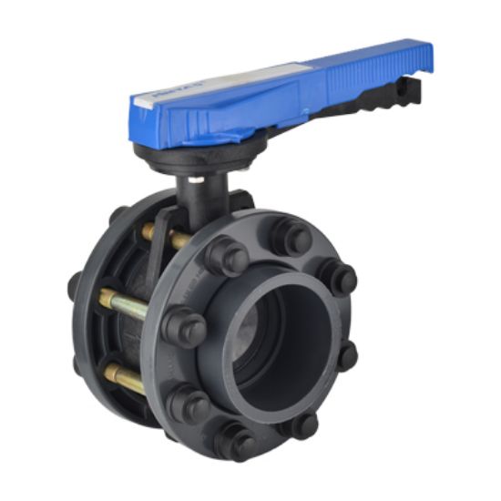 Picture of U-PVC BUTTERFLY VALVE WITH FLANGE FOR ACID