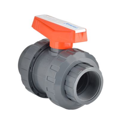 Picture of U-PVC ONE SIDE FEMALE THREADED TRUE UNION BALL VALVE FOR ACID