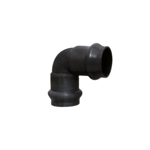 U-PVC 90° колено с резиновым кольцом F/F