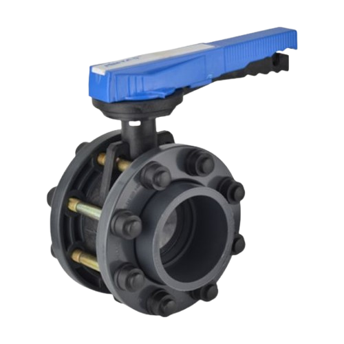 Н-ПВХ поворотный клапан с фланцевым адаптером с 304 нержавеющей для воды