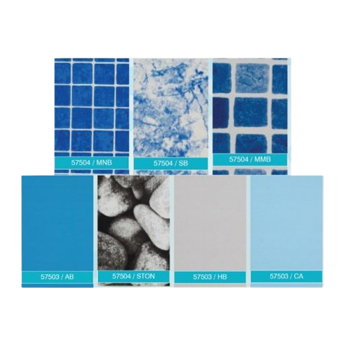 Liners de piscina estampados