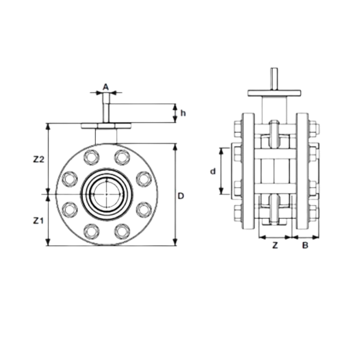 Дроссельные клапаны Н-ПВХ с приводом (с фланцевым адаптером)