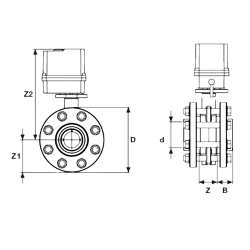 Н-ПВХ поворотные клапаны с фланцем 304/316 S.S. винт, гайка, шайба электрический привод 24 В DC/24 В AC для asid