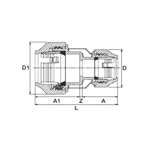 Manguito reductor de acoplamiento – Serie Verde