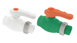 Robinet à boisseau sphérique PP-R avec raccord simple