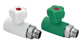 PP-R Robinet de radiateur droit
